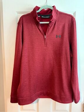 Men’s Under Armour Burgundy Golf Quarter-Zip Pullover